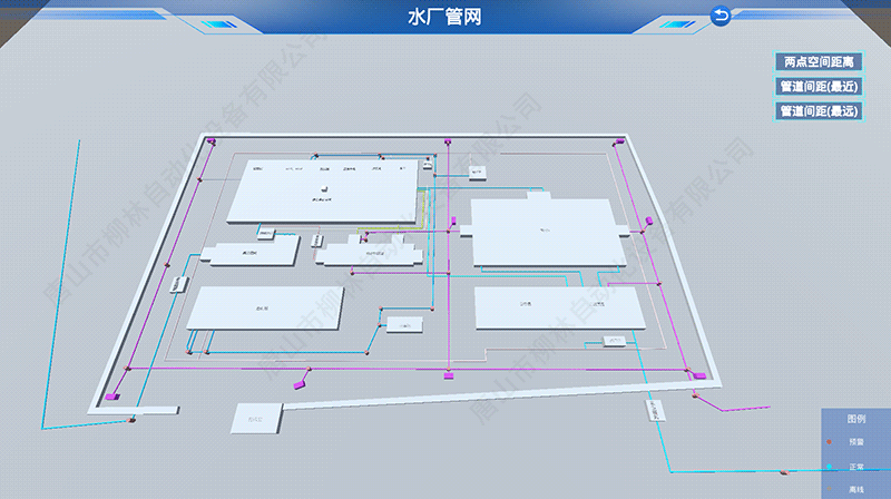 水廠管網(wǎng)數(shù)字孿生界面